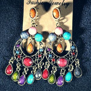 Bohemian vintage style earrings